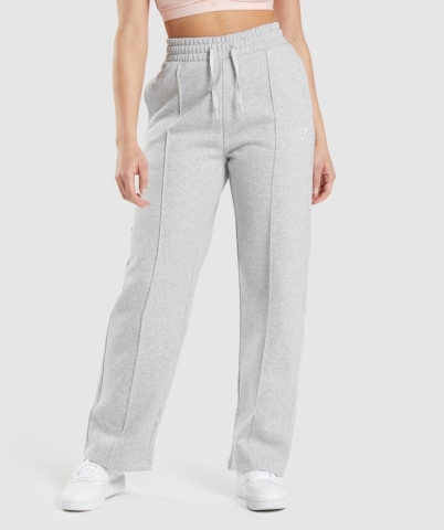 Light Grey Gymshark Training Straight Leg Women's Joggers | US-18VFOQL