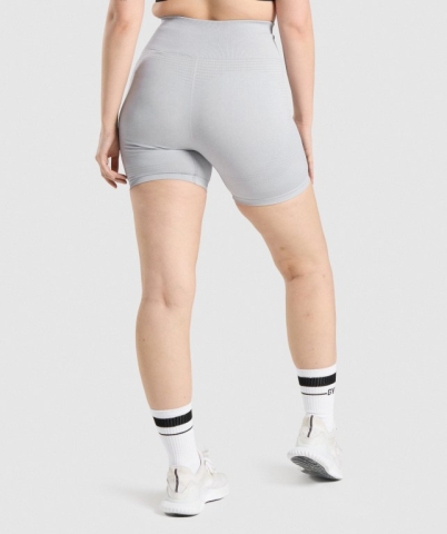 Light Grey Gymshark Vital Seamless 2.0 Women's Shorts | US-47QOYRJ