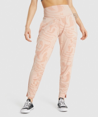 Light Pink Gymshark GS Power Women's Joggers | US-34RALUG