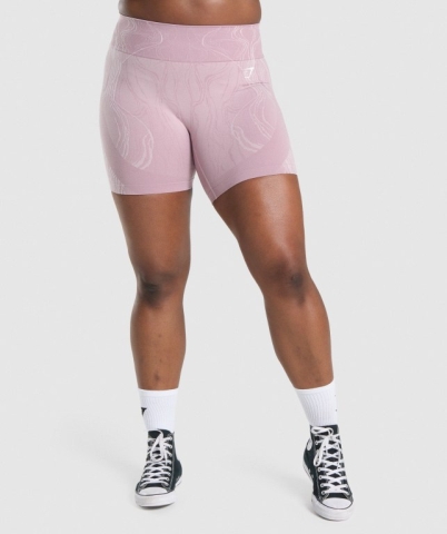 Light Purple Gymshark Mercury Seamless Women's Shorts | US-21SQJHP