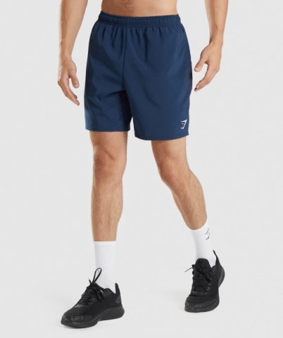 Navy Gymshark Arrival Men's Shorts | US-42MXDSP