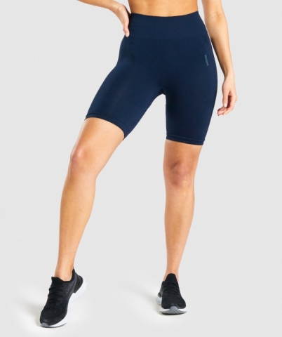 Navy Gymshark Flex Cycling Women's Shorts | US-48BTLGV