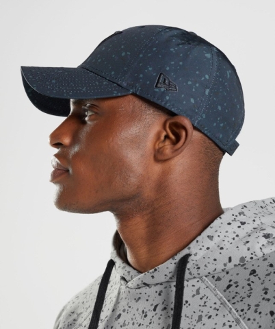 Navy / White Gymshark New Era Universe Print Men's Headwear | US-80DEJAI