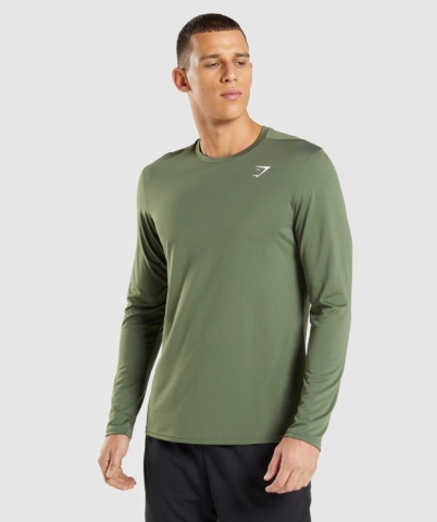 Olive Gymshark Arrival Men's T Shirts | US-61JSCYA