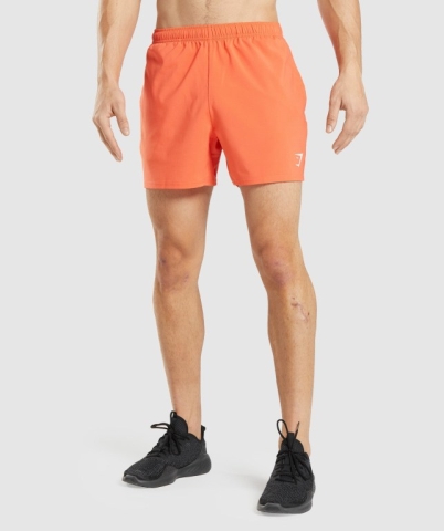 Orange Gymshark Arrival 5" Men's Shorts | US-49WGUOF