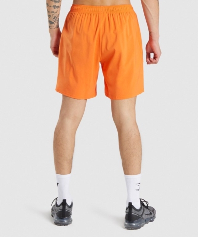 Orange Gymshark Arrival Men's Shorts | US-69KOWHX