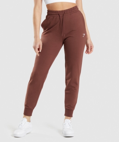 Pink Brown Gymshark Training Women's Joggers | US-30QUSRC