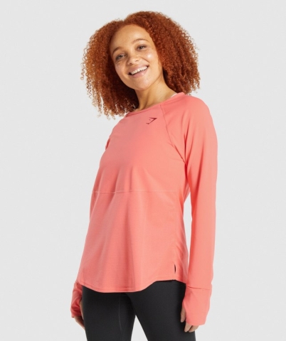 Pink Gymshark Pulse Women's T Shirts | US-97IXMQY