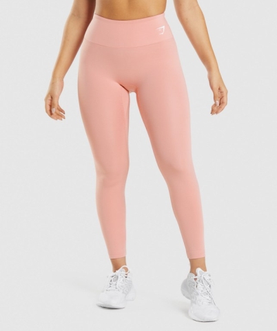 Pink Gymshark Training High Waisted Women's Leggings | US-56ZBVTL