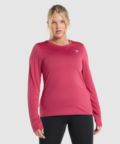 Pink Gymshark Training Women's T Shirts | US-92TRZMC