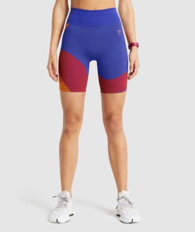 Pink Gymshark WTFlex Seamless Cycling Women's Shorts | US-86OHFES