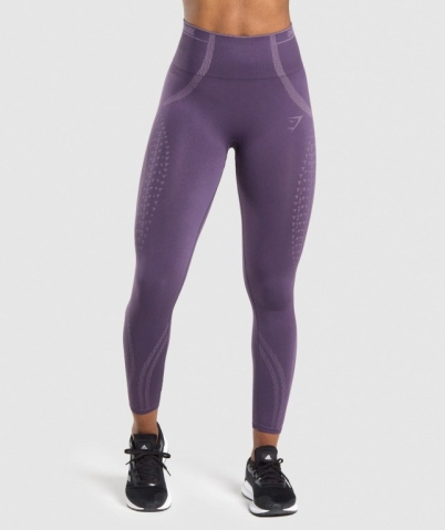 Purple / Light Purple Gymshark Apex Seamless High Waisted Women's Leggings | US-37SYPIR