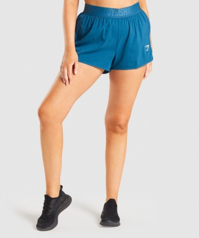 Turquoise Gymshark Training Loose Fit Women's Shorts | US-93NWTIM