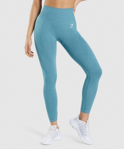 Turquoise Gymshark Vital Seamless 2.0 High Waisted Women's Leggings | US-68FDBIS