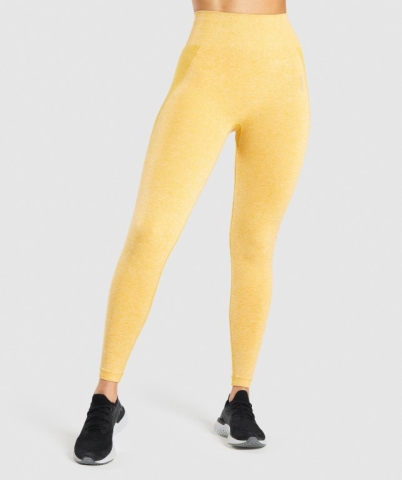 Yellow Gymshark Flex High Waisted Women's Leggings | US-64AUQGF