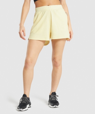 Yellow Gymshark Pause Loose Women's Shorts | US-13CULOY