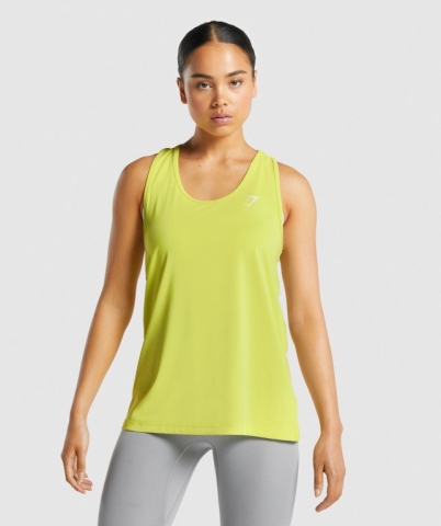 Yellow Gymshark Training Women's Tank Tops | US-80QAGIC