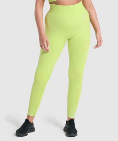 Yellow Gymshark Vital Seamless 2.0 High Waisted Women's Leggings | US-79IDJEO