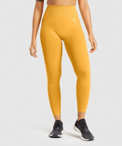 Yellow Gymshark Vital Seamless 2.0 High Waisted Women's Leggings | US-89SQJXC