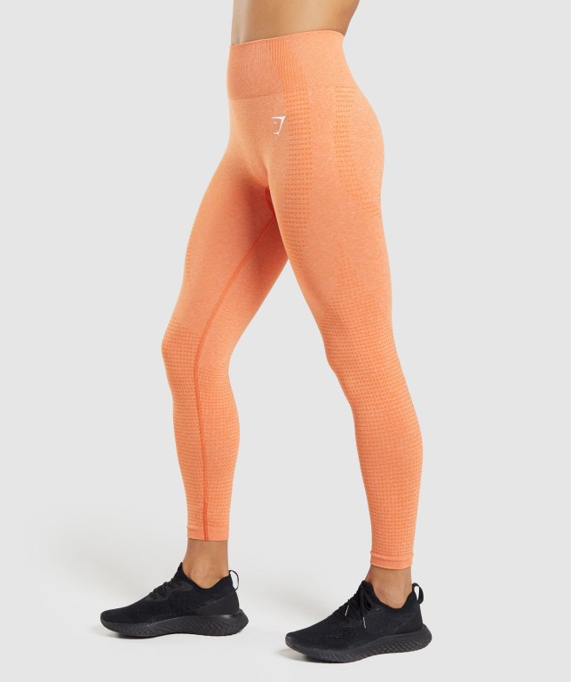 Apricot Orange Gymshark Vital Seamless 2.0 High Waisted Women's Leggings | US-02TOLUY