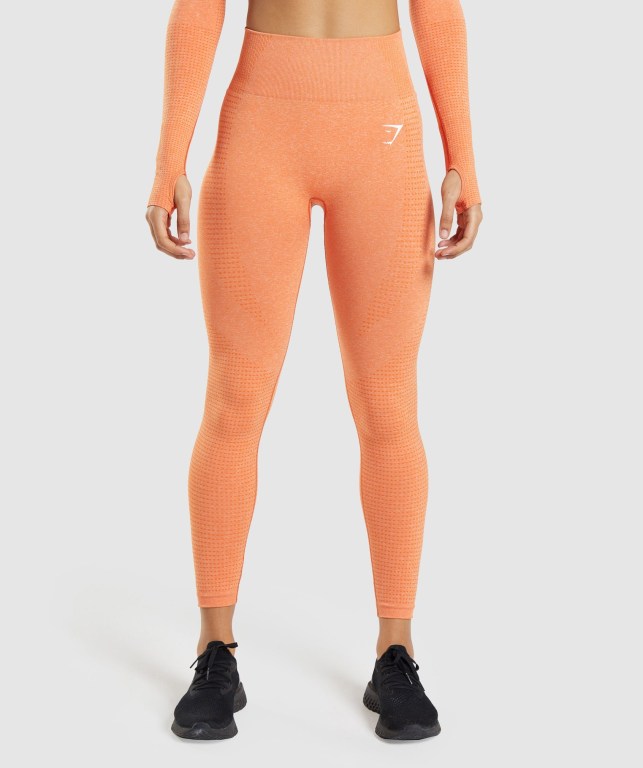 Apricot Orange Gymshark Vital Seamless 2.0 High Waisted Women\'s Leggings | US-02TOLUY