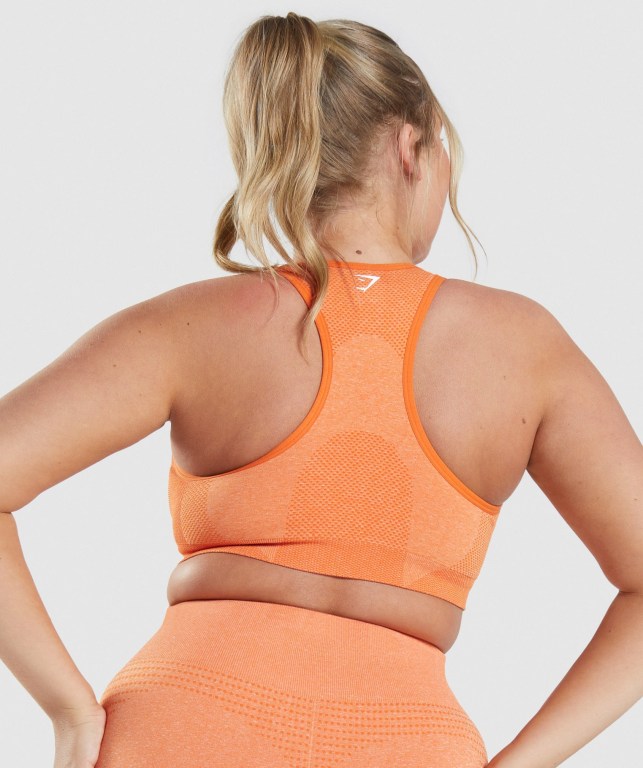 Apricot Orange Gymshark Vital Seamless 2.0 Women's Sports Bra | US-08VWYPI