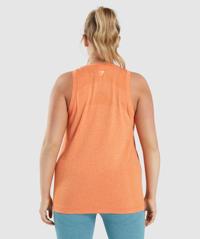 Apricot Orange Gymshark Vital Seamless 2.0 Light Women's Tank Tops | US-24GUVEK