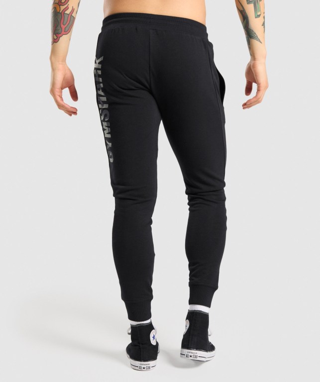 Black / Camo Gymshark Bold Men's Joggers | US-95PDJON