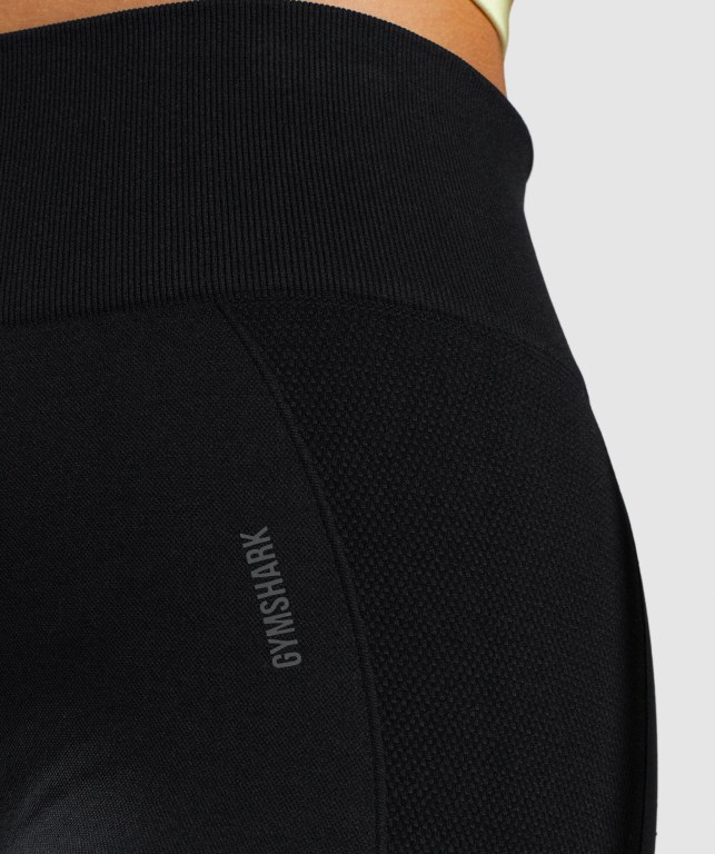 Black / Grey Gymshark Flex Cycling Women's Shorts | US-86IBKGP