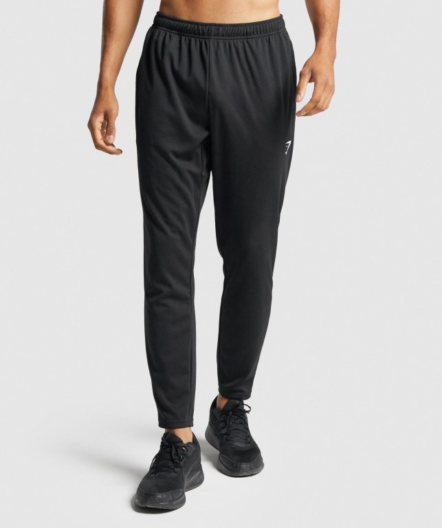 Black Gymshark Arrival Knit Men\'s Joggers | US-54XJOKT