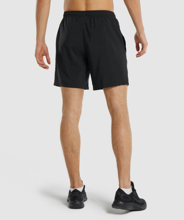 Black Gymshark Arrival Men's Shorts | US-53GDLTI