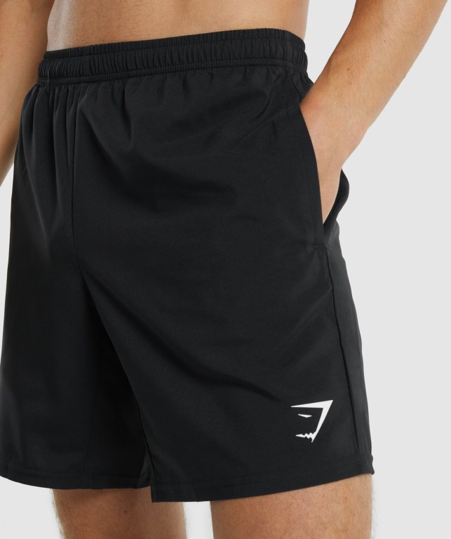 Black Gymshark Arrival Men's Shorts | US-53GDLTI