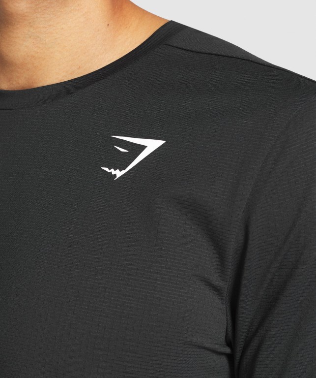 Black Gymshark Arrival Men's T Shirts | US-80DPSFL