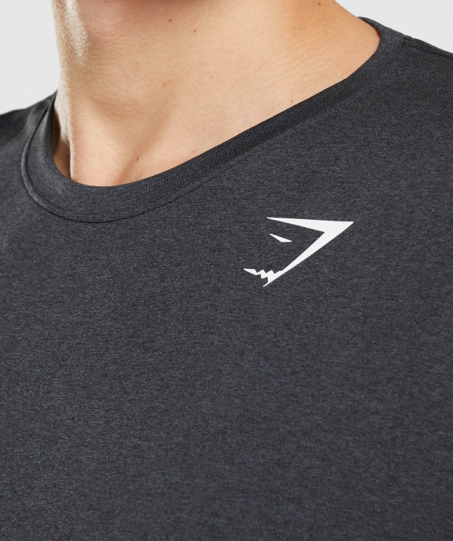 Black Gymshark Arrival Seamless Men's T Shirts | US-91CEVLH