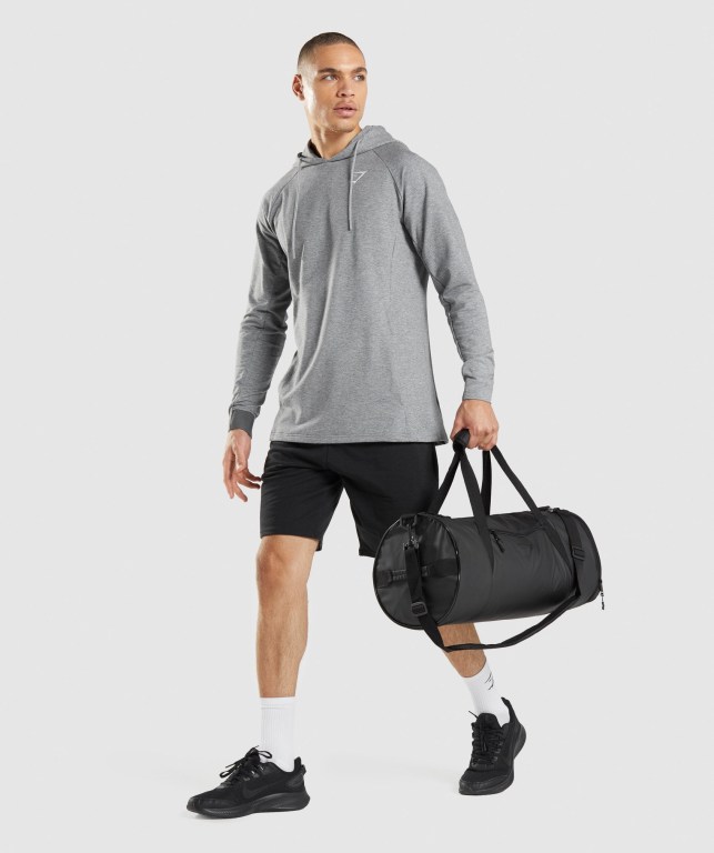 Black Gymshark Barrel Men's Bags & Backpacks | US-29OEMDY