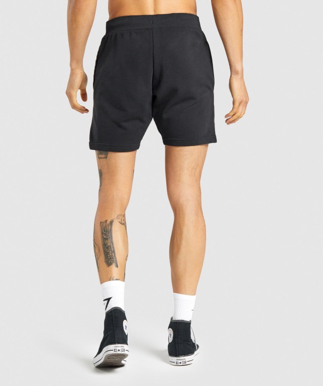 Black Gymshark Bold Men's Shorts | US-90GMPOU