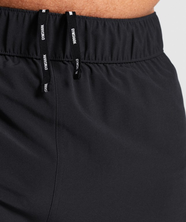 Black Gymshark Combat Striking Men's Shorts | US-94WDMUT