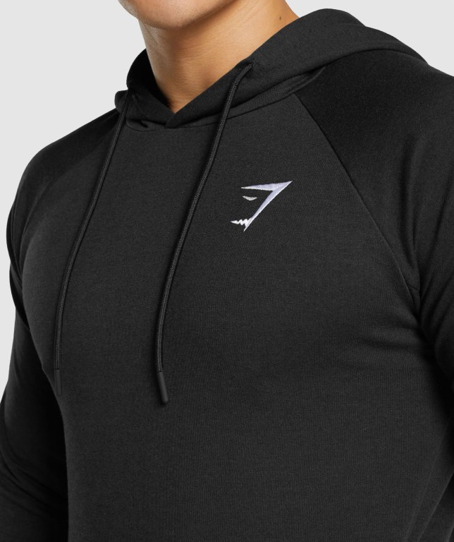 Black Gymshark Critical 2.0 Men's Hoodies | US-72WLZIT