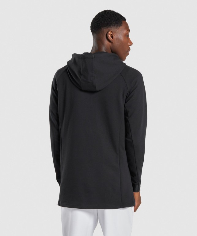 Black Gymshark Critical Men's Hoodies | US-26KEMHR