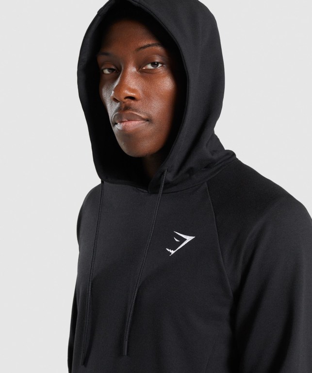 Black Gymshark Critical Men's Hoodies | US-26KEMHR