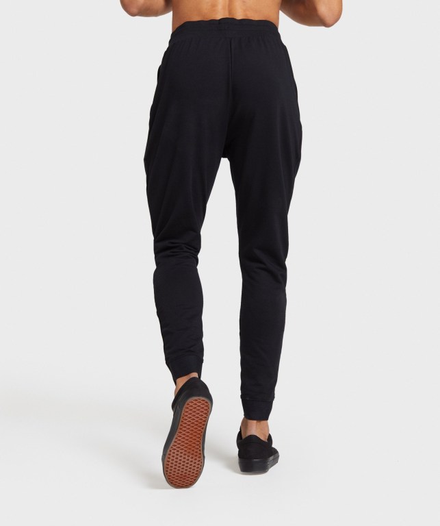 Black Gymshark Critical Zip Men's Joggers | US-30NTAHV