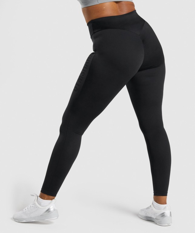 Black Gymshark GS Power High Waisted Women's Leggings | US-40XDHWC