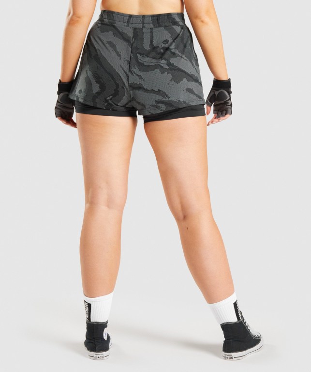 Black Gymshark GS Power Loose Women's Shorts | US-56HLFKI