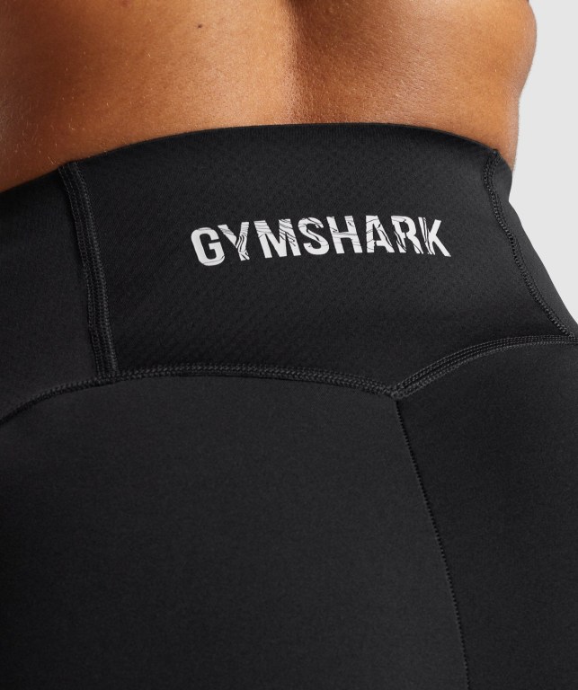 Black Gymshark GS Power Support Women's Shorts | US-61HOTBK