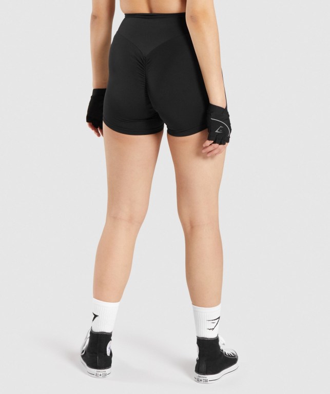 Black Gymshark GS Power Women's Shorts | US-54IOSBM