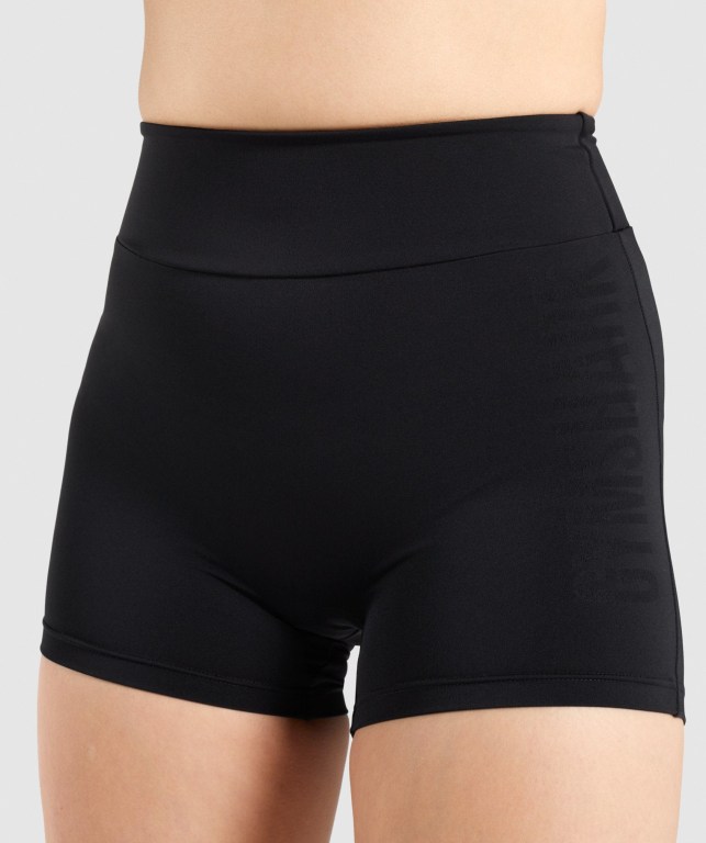 Black Gymshark GS Power Women's Shorts | US-54IOSBM