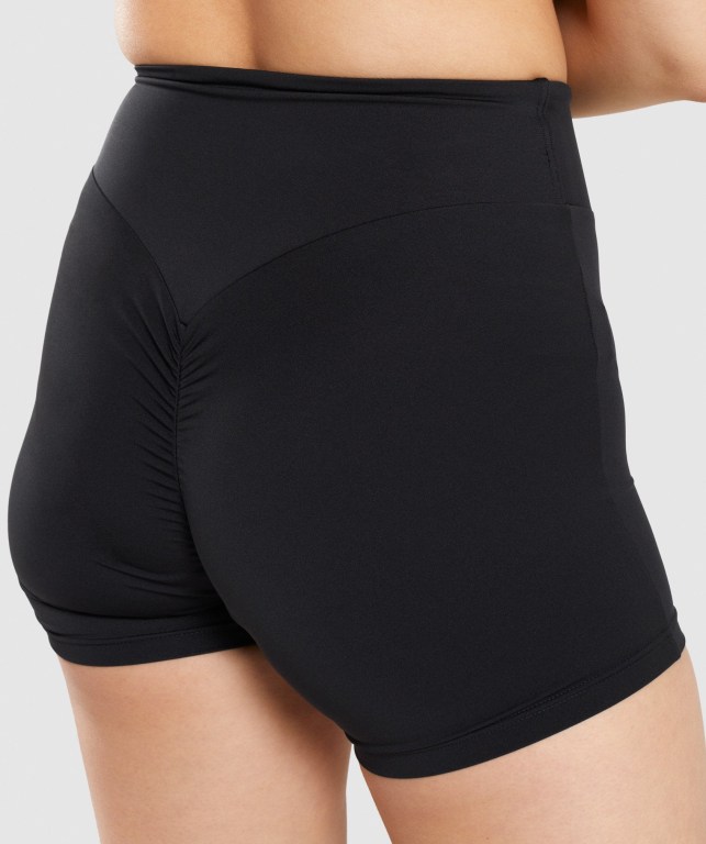 Black Gymshark GS Power Women's Shorts | US-54IOSBM