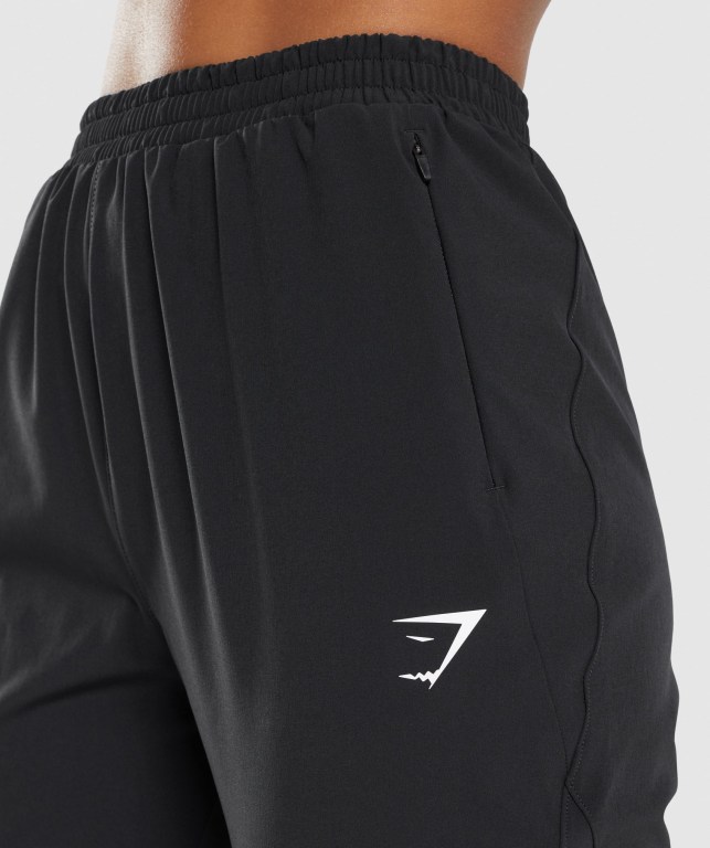 Black Gymshark Maximise Track Women's Joggers | US-94ZTGOA