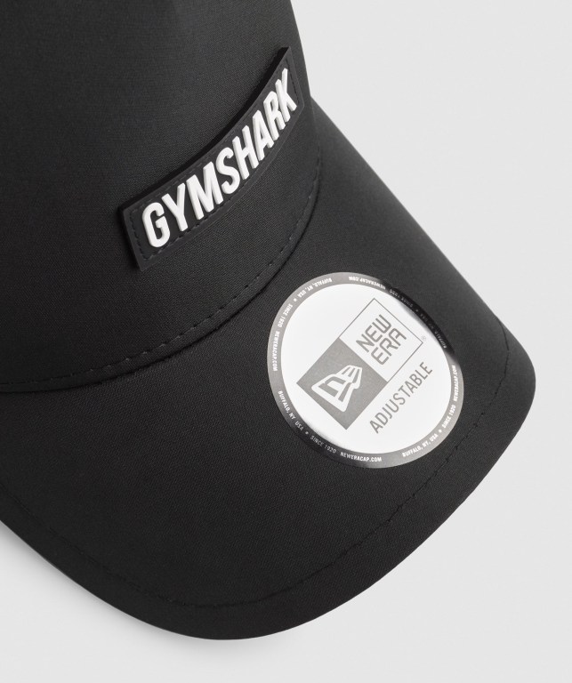 Black Gymshark New Era E-Frame Trucker Men's Headwear | US-02KBZTV