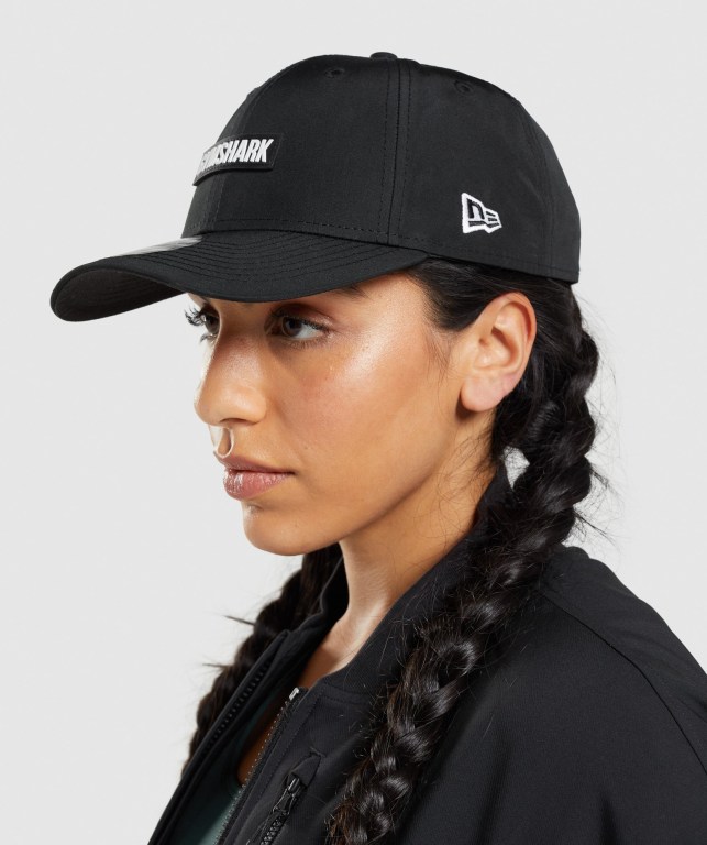 Black Gymshark New Era GS 9Forty Snapback Women's Headwear | US-53GDRZC